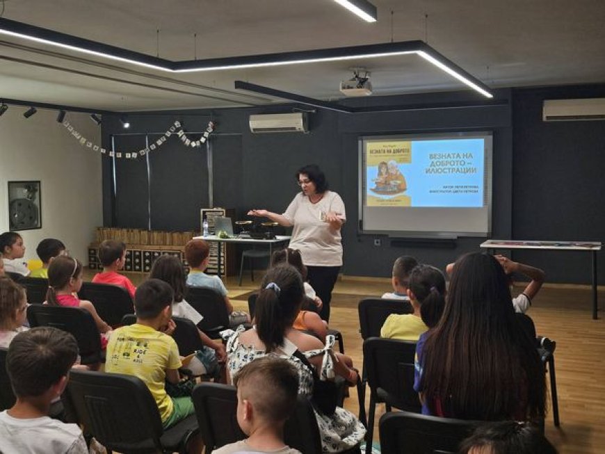 Петя Петрова  представи книгата си „Везната на доброто“ пред деца от Добрич и Шумен