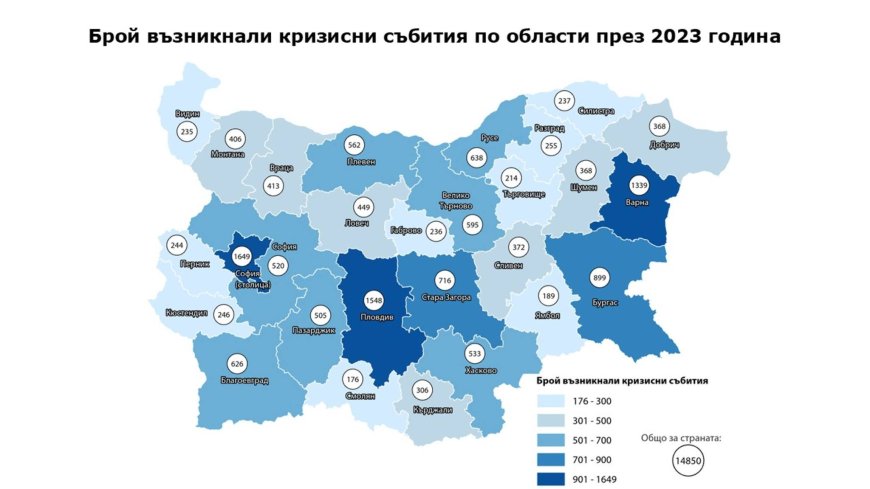 НСИ: Бедствия и инциденти в България през 2023 г.