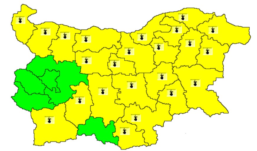 Код жълт за високи температури в Добрич утре